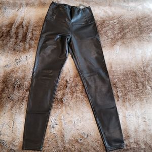ALLSAINTS Faux Black Leather Cora Legging Sz 6 NWT